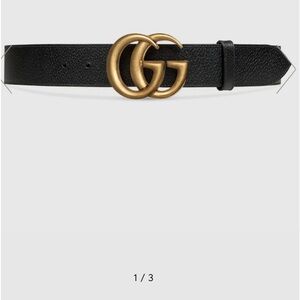Gucci Marmont women belt size 80. AUTHENTIC‼️black leather in great condition!
